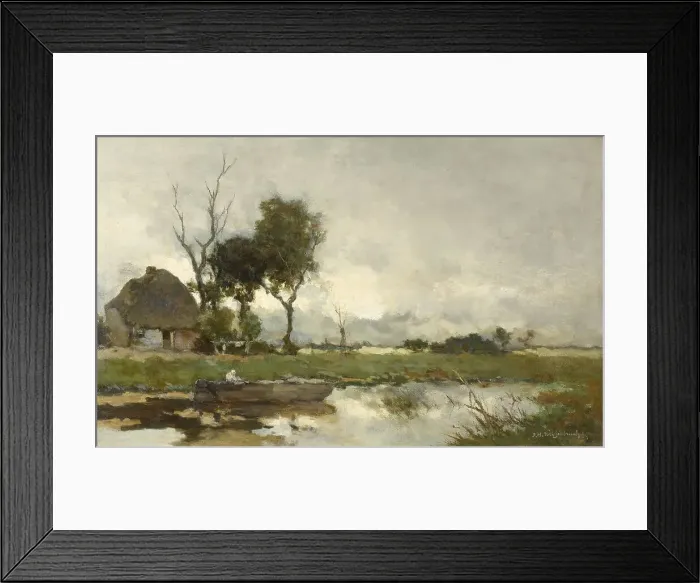 Framed Print : Autumn Landscape, c.1875-c.1903. Creator: Jan Hendrik Weissenbruch