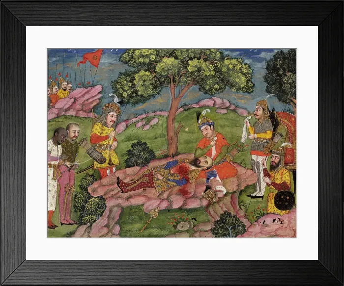 Framed Print : Khamsa of Nizami Manuscript, 19th century. Creator: Unknown Framed Print : Khamsa of Nizami Manuscript, 19th century. Creator: Unknown