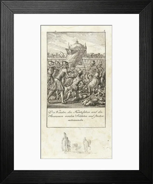 Framed Print : Illustration for History of the First Crusades, 1800. Creator: Daniel Nikolaus Chodowiecki Framed Print : Illustration for History of the First Crusades, 1800. Creator: Daniel Nikolaus Chodowiecki