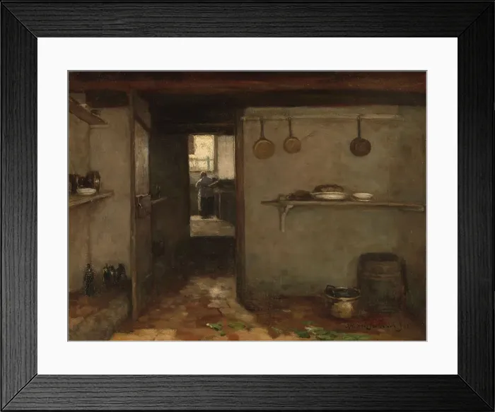Framed Print : Cellar of the Artist's Home in The Hague, 1888. Creator: Jan Hendrik Weissenbruch Framed Print : Cellar of the Artist's Home in The Hague, 1888. Creator: Jan Hendrik Weissenbruch