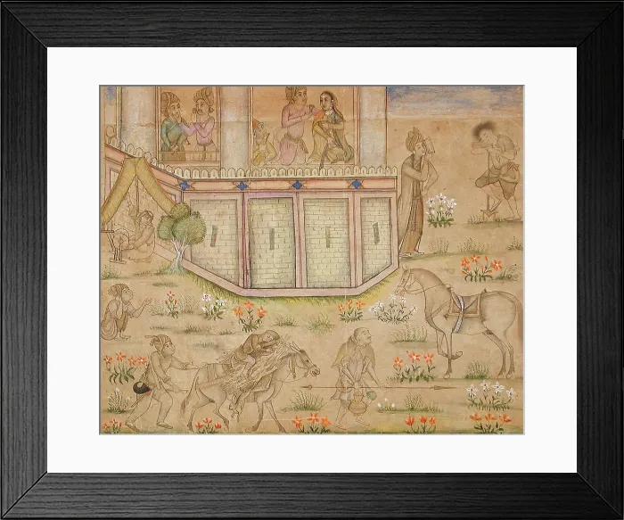 Framed Print : House of Pleasure in the Countryside, 18th century. Creator: Unknown Framed Print : House of Pleasure in the Countryside, 18th century. Creator: Unknown