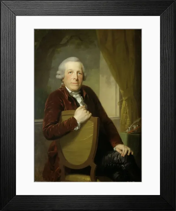 Framed Print : Portrait of Johannes Lublink II, Philosopher, Writer and Statesman, 1790-1795. Creator: Friedrich Tischbein Framed Print : Portrait of Johannes Lublink II, Philosopher, Writer and Statesman, 1790-1795. Creator: Friedrich Tischbein