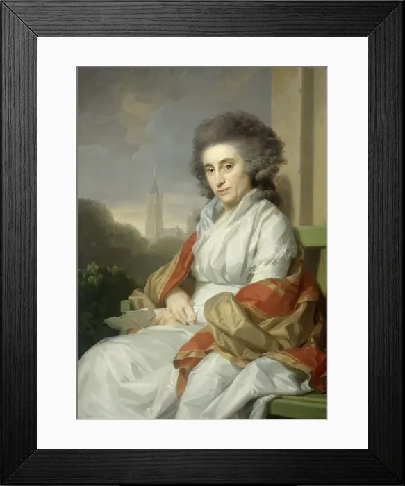 Framed Print : Portrait of Cornelia Rijdenius, Wife of Johannes Lublink II, 1790-1795. Creator: Friedrich Tischbein Framed Print : Portrait of Cornelia Rijdenius, Wife of Johannes Lublink II, 1790-1795. Creator: Friedrich Tischbein