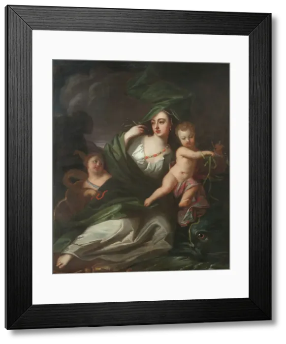 Framed Print : Amphitrite or Allegory of the Element Water, early-mid 18th century. Creator: Georg Engelhard Schroder Framed Print : Amphitrite or Allegory of the Element Water, early-mid 18th century. Creator: Georg Engelhard Schroder