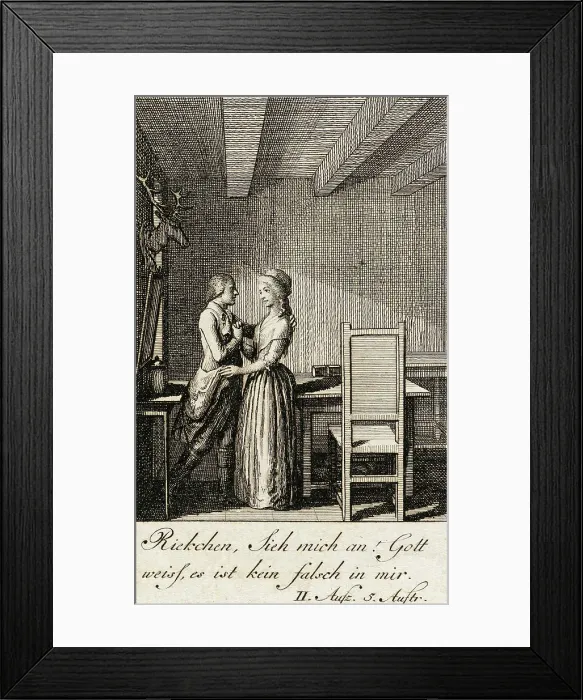 Framed Print : Iffland's Jager, 1786. Creator: Daniel Nikolaus Chodowiecki Framed Print : Iffland's Jager, 1786. Creator: Daniel Nikolaus Chodowiecki