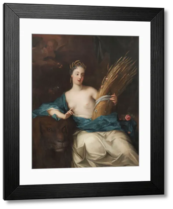 Framed Print : Ceres or Allegory of the Element Earth. Creator: Georg Engelhard Schroder Framed Print : Ceres or Allegory of the Element Earth. Creator: Georg Engelhard Schroder