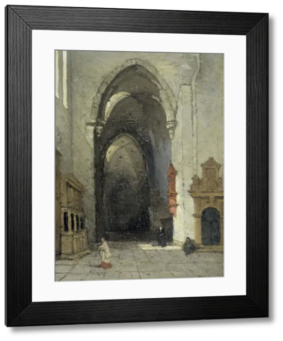 Framed Print : Interior of the Dom in Trier, 1870-1880. Creator: Johannes Bosboom Framed Print : Interior of the Dom in Trier, 1870-1880. Creator: Johannes Bosboom
