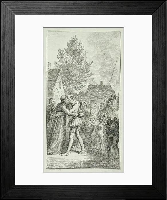 Framed Print : Illustration for Don Quixote, 1766. Creator: Daniel Nikolaus Chodowiecki Framed Print : Illustration for Don Quixote, 1766. Creator: Daniel Nikolaus Chodowiecki