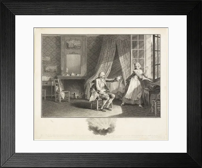 Framed Print : The Last Words of Jean Jacques Rousseau, 1775. Creator: Heinrich Guttenberg Framed Print : The Last Words of Jean Jacques Rousseau, 1775. Creator: Heinrich Guttenberg