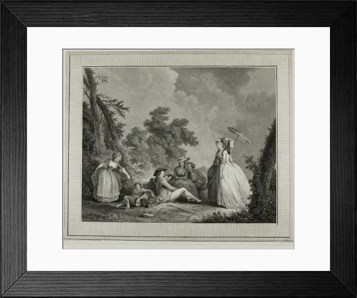 Framed Print : Le mercure de France, c. 1780. Creator: Heinrich Guttenberg Framed Print : Le mercure de France, c. 1780. Creator: Heinrich Guttenberg