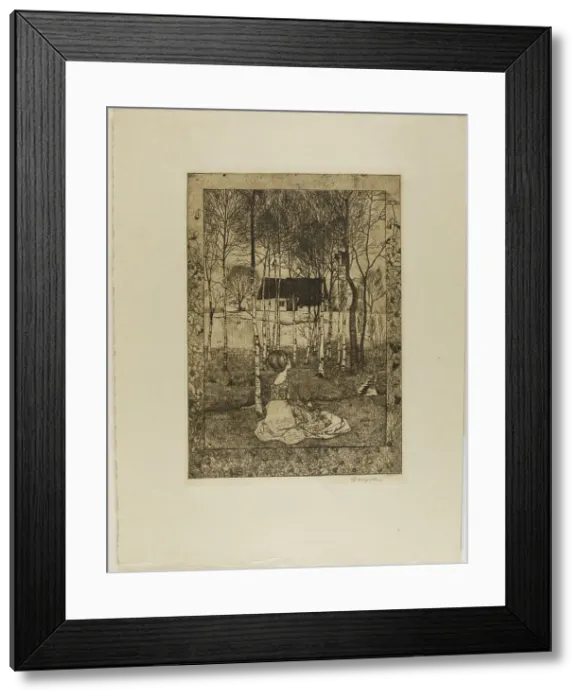 Framed Print : Spring, 1896. Creator: Heinrich Vogeler Framed Print : Spring, 1896. Creator: Heinrich Vogeler