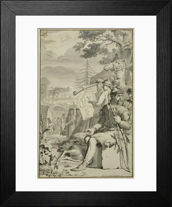 Framed Print : Exotic scene. Creator: Gerard van Houten Framed Print : Exotic scene. Creator: Gerard van Houten