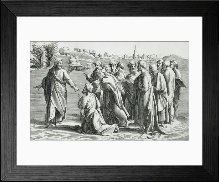Framed Print : The Naming of Peter, before 1580. Creator: Diana Mantuana