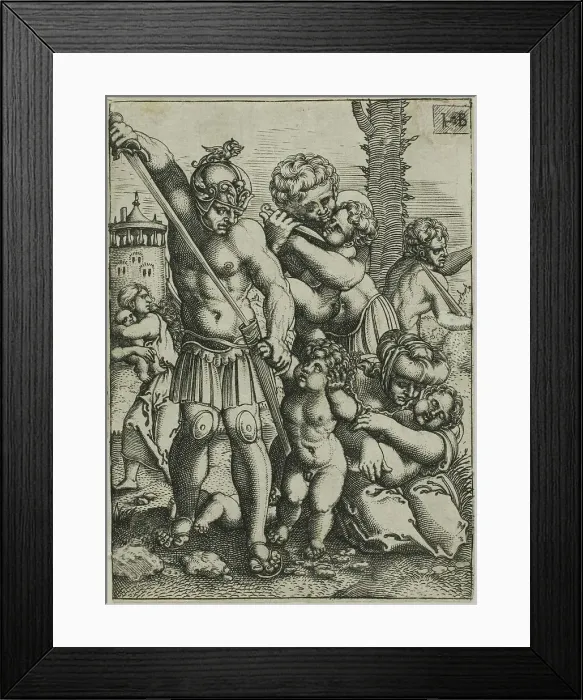 Framed Print : The Massacre of the Innocents, 1520 / 69. Creator: Jacob Binck Framed Print : The Massacre of the Innocents, 1520 / 69. Creator: Jacob Binck