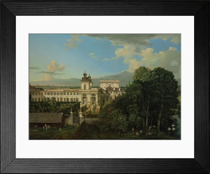 Framed Print : Wilanów Palace as seen from south, 1777. Creator: Bellotto, Bernardo (1720-1780)