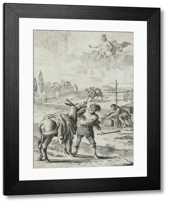 Framed Print : Jupiter and the Ass, 1655. Creator: Dirck Stoop Framed Print : Jupiter and the Ass, 1655. Creator: Dirck Stoop