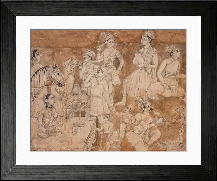 Framed Print : A Wayside Refreshment Stall, between 1750 and 1775. Creator: Unknown Framed Print : A Wayside Refreshment Stall, between 1750 and 1775. Creator: Unknown