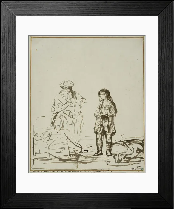 Framed Print : Abraham and Isaac. Creator: Gerrit Willemsz Horst Framed Print : Abraham and Isaac. Creator: Gerrit Willemsz Horst