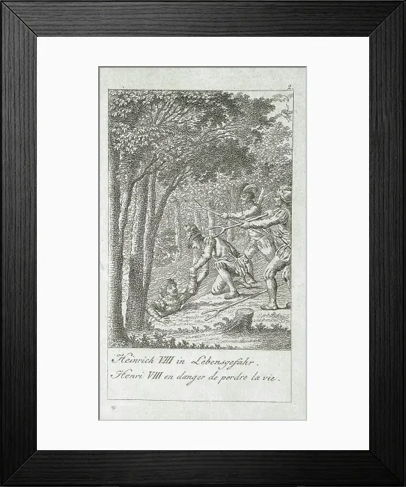 Framed Print : Illustration for the History of Henry VIII, 1797. Creator: Eberhard Siegfried Henne Framed Print : Illustration for the History of Henry VIII, 1797. Creator: Eberhard Siegfried Henne