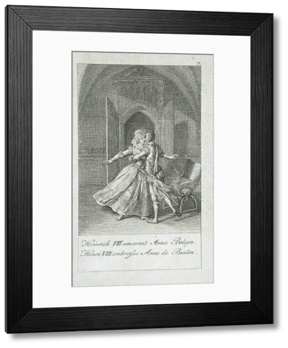 Framed Print : Illustration for the History of Henry VIII, 1797. Creator: Eberhard Siegfried Henne Framed Print : Illustration for the History of Henry VIII, 1797. Creator: Eberhard Siegfried Henne