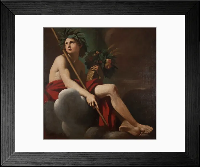 Framed Print : Bacchus, 17th century. Creator: Giovanni Francesco Romanelli Framed Print : Bacchus, 17th century. Creator: Giovanni Francesco Romanelli