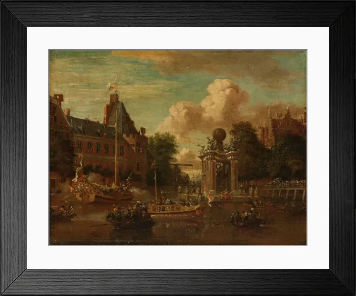 Framed Print : The Muscovite legation visiting Amsterdam, 29 August 1697, 1697-1708. Creator: Abraham Storck Framed Print : The Muscovite legation visiting Amsterdam, 29 August 1697, 1697-1708. Creator: Abraham Storck