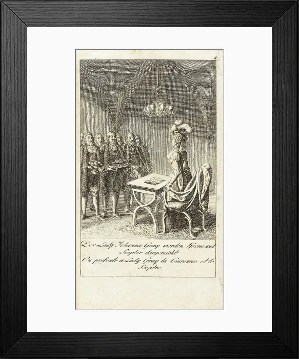 Framed Print : Plate 8 for History of the Middle Ages, 1793. Creators: Daniel Nikolaus Chodowiecki, Eberhard Siegfried Henne Framed Print : Plate 8 for History of the Middle Ages, 1793. Creators: Daniel Nikolaus Chodowiecki, Eberhard Siegfried Henne