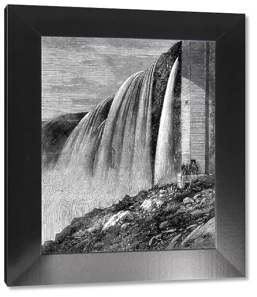 Portion of the Horseshoe Falls, Niagara - from a photograph by the Stereoscopic Company, 1860. Creator: Unknown