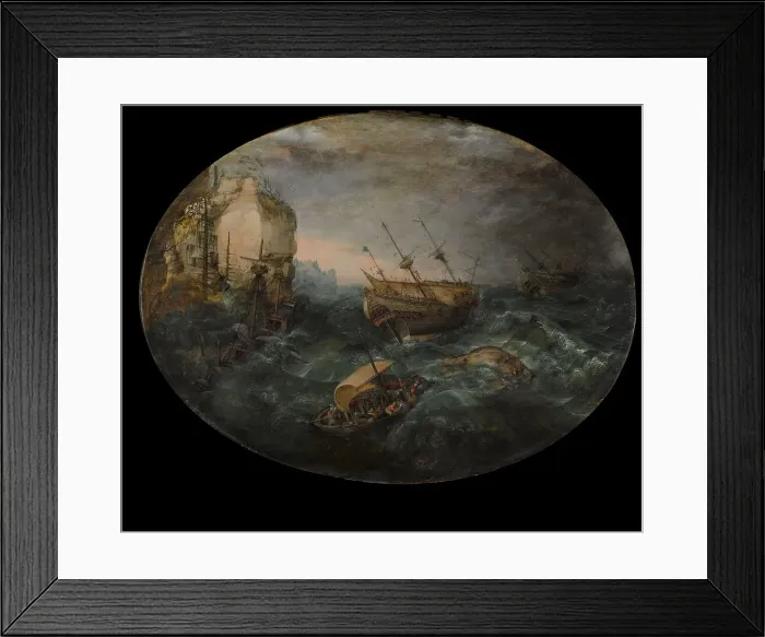 Framed Print : Shipwreck off a Rocky Coast, 1614. Creator: Adam Willaerts Framed Print : Shipwreck off a Rocky Coast, 1614. Creator: Adam Willaerts