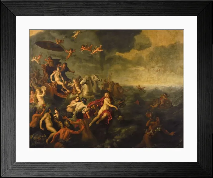 Framed Print : Galatea and Acis, 1651. Creator: Adriaen van Nieulandt Framed Print : Galatea and Acis, 1651. Creator: Adriaen van Nieulandt