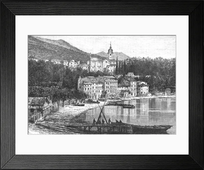 Framed Print : Fezzano, on the Gulf of Spezia; The Gulf of Spezia, 1875. Creator: Unknown Framed Print : Fezzano, on the Gulf of Spezia; The Gulf of Spezia, 1875. Creator: Unknown