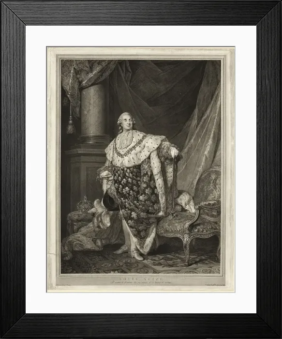 Framed Print : Louis Seize, c. 1793. Creator: Johann Gotthard von Müller Framed Print : Louis Seize, c. 1793. Creator: Johann Gotthard von Müller