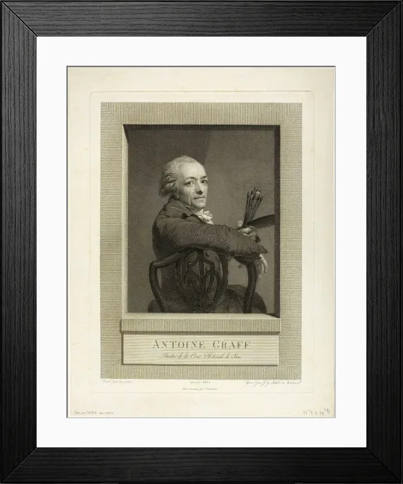 Framed Print : Anton Graff, n.d. Creator: Johann Gotthard von Müller Framed Print : Anton Graff, n.d. Creator: Johann Gotthard von Müller