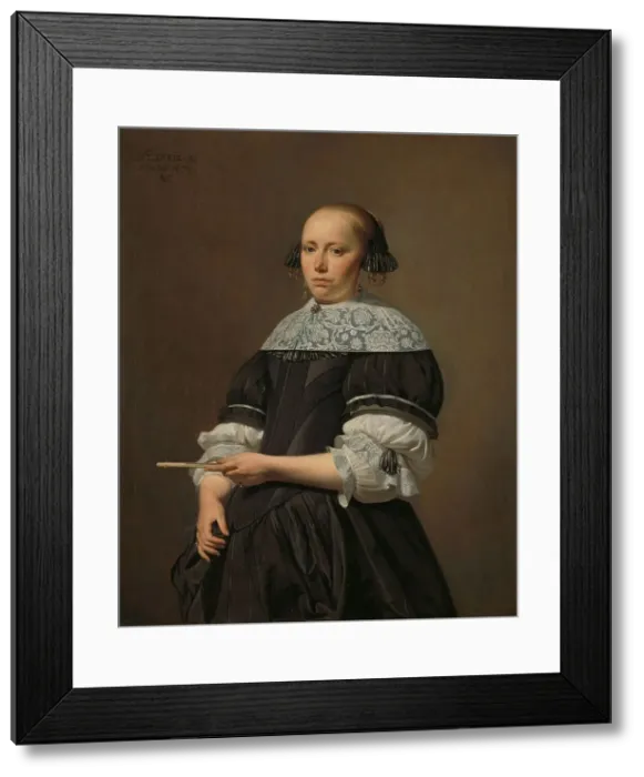 Framed Print : Elisabeth van Kessel (1640-1717), Wife of Willem Jacobsz Baert, 1671. Creator: Caesar Boëtius van Everdingen Framed Print : Elisabeth van Kessel (1640-1717), Wife of Willem Jacobsz Baert, 1671. Creator: Caesar Boëtius van Everdingen