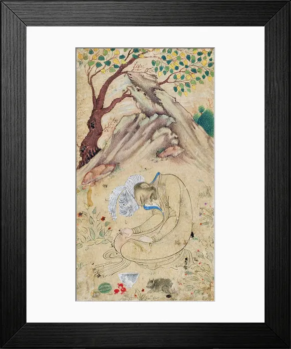 Framed Print : A Sufi in Ecstasy in a Landscape, between c1650 and c1660. Creator: Unknown Framed Print : A Sufi in Ecstasy in a Landscape, between c1650 and c1660. Creator: Unknown