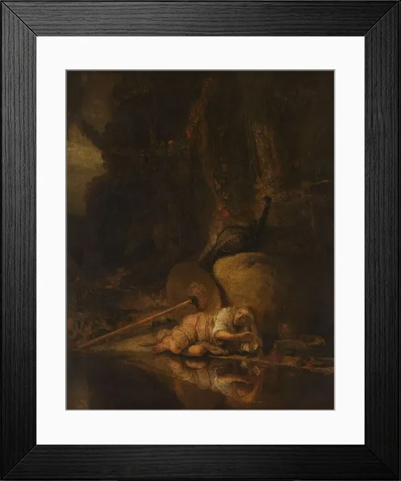 Framed Print : Hera Hiding during the Battle of the Gods and Giants, after c.1643. Creator: Govaert Flinck Framed Print : Hera Hiding during the Battle of the Gods and Giants, after c.1643. Creator: Govaert Flinck