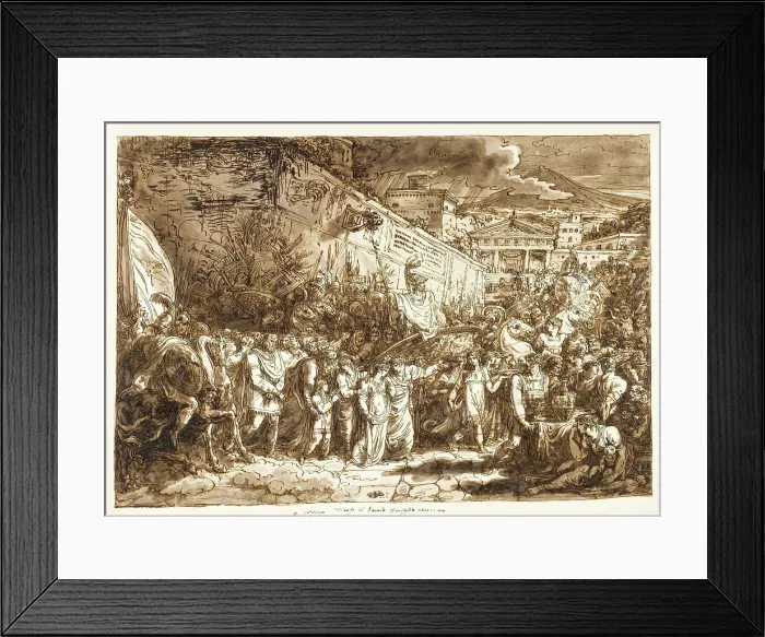 Framed Print : The Triumph of Paulus Emilius, between circa 1812 and circa 1813. Creator: Felice Giani Framed Print : The Triumph of Paulus Emilius, between circa 1812 and circa 1813. Creator: Felice Giani