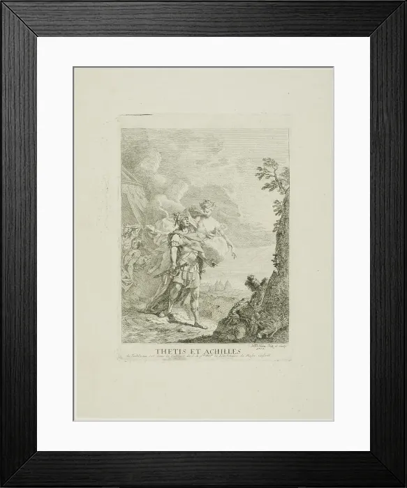 Framed Print : Thetis and Achilles, 1757. Creator: Johann Heinrich Tischbein Framed Print : Thetis and Achilles, 1757. Creator: Johann Heinrich Tischbein