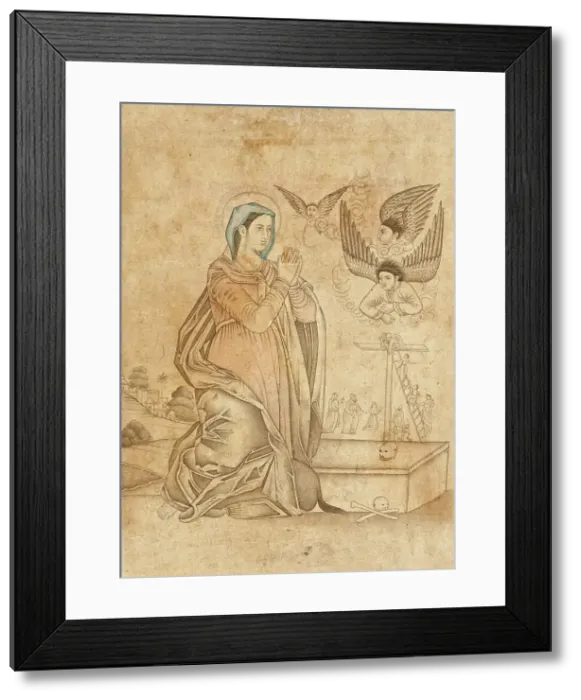 Framed Print : Composition with the Virgin Mary, c1675. Creator: Unknown Framed Print : Composition with the Virgin Mary, c1675. Creator: Unknown