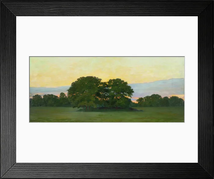 Framed Print : Oaks, evening mood, 1899. Creator: Gunnar G:son Wennerberg Framed Print : Oaks, evening mood, 1899. Creator: Gunnar G:son Wennerberg