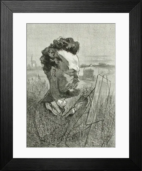 Framed Print : Edmond Schampheleer, 1857. Creator: Félicien Rops Framed Print : Edmond Schampheleer, 1857. Creator: Félicien Rops