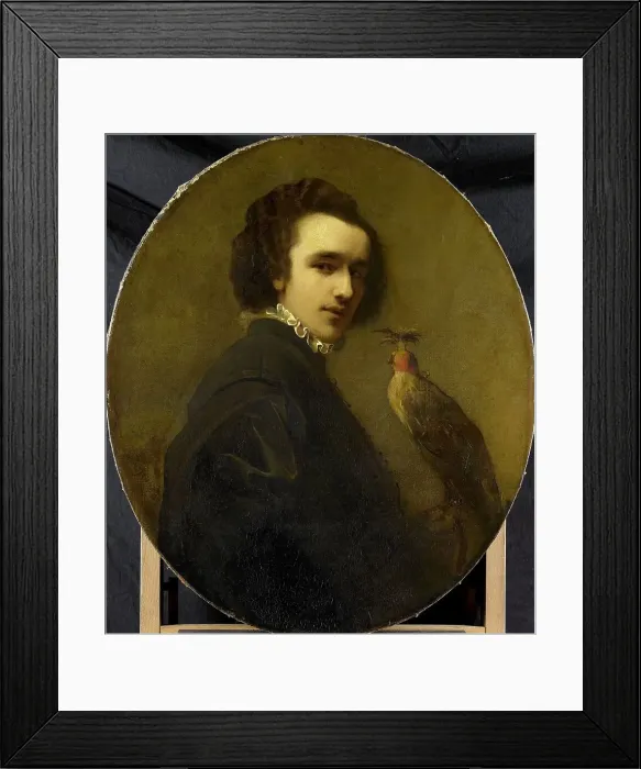 Framed Print : The Falconer, 1850-1880. Creator: Christoffel Bisschop Framed Print : The Falconer, 1850-1880. Creator: Christoffel Bisschop