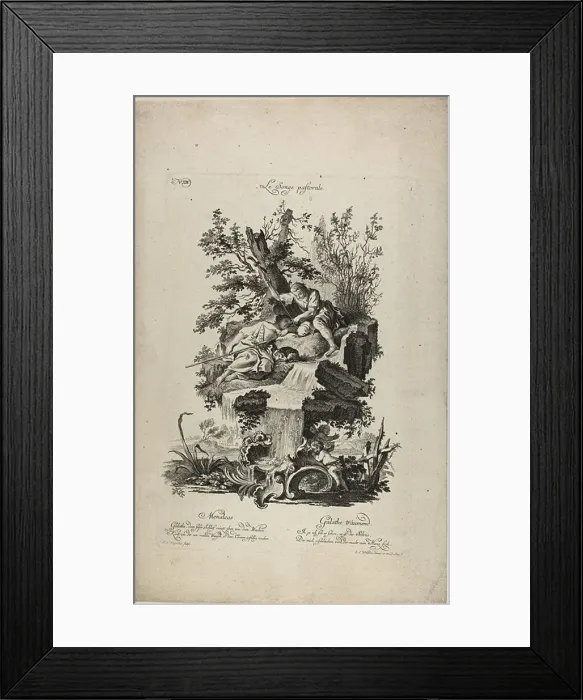 Framed Print : Pastoral Dream, n.d. Creator: Johann Lorenz Rugendas I Framed Print : Pastoral Dream, n.d. Creator: Johann Lorenz Rugendas I