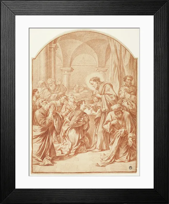 Framed Print : Communion of the Apostles, n.d. Creator: Johann Martin Schuster Framed Print : Communion of the Apostles, n.d. Creator: Johann Martin Schuster