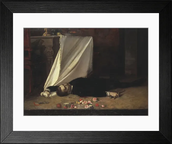 Framed Print : Epilogue, 1874. Creator: Gustaf Cederström Framed Print : Epilogue, 1874. Creator: Gustaf Cederström