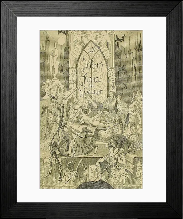Framed Print : Les Jeunes France, 1866. Creator: Félicien Rops Framed Print : Les Jeunes France, 1866. Creator: Félicien Rops
