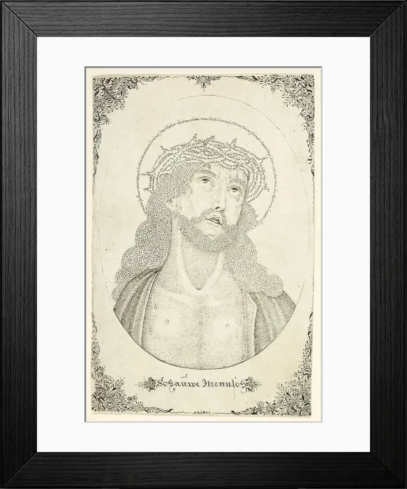 Framed Print : Man of Sorrows, n.d. Creator: Johann Michael Püchler Framed Print : Man of Sorrows, n.d. Creator: Johann Michael Püchler