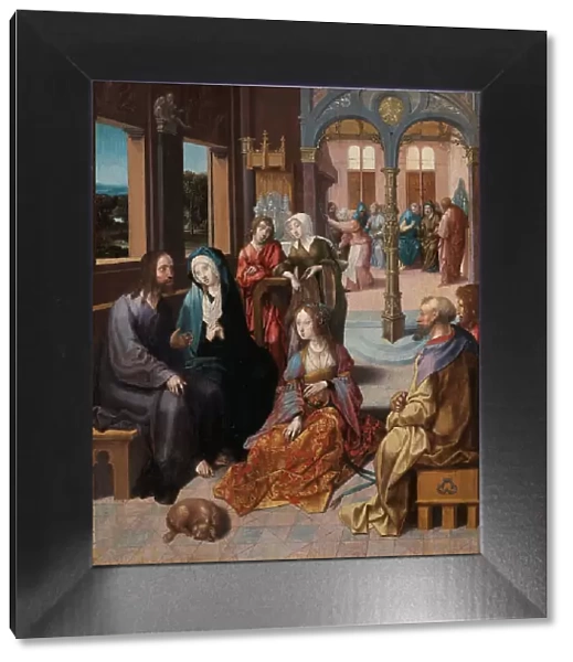 Christ's Second Visit to the House of Mary and Martha, c.1515-c.1520. Creator: Cornelius Engebrechtsz