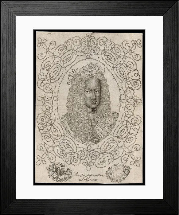 Framed Print : Joseph I (August), Holy Roman Emperor, c. 1705. Creator: Johann Michael Püchler Framed Print : Joseph I (August), Holy Roman Emperor, c. 1705. Creator: Johann Michael Püchler
