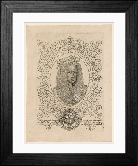 Framed Print : Joseph I (August), Holy Roman Emperor, c. 1705. Creator: Johann Michael Püchler Framed Print : Joseph I (August), Holy Roman Emperor, c. 1705. Creator: Johann Michael Püchler
